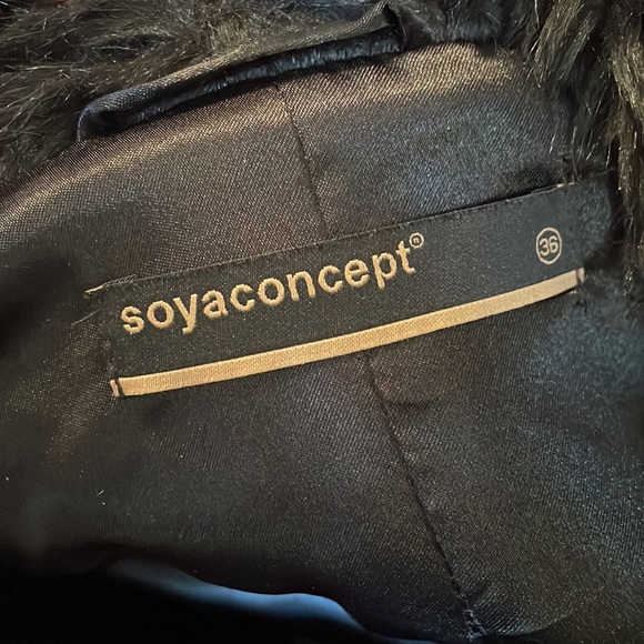 FAUX FUR LEATHER COAT - Picture 6 of 6